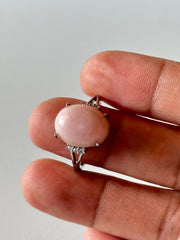 Ring Adjustable Pink Opal