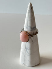 Ring Adjustable Pink Opal