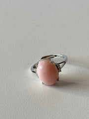 Ring Adjustable Pink Opal