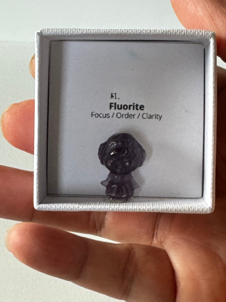 Carving mini Fluorite