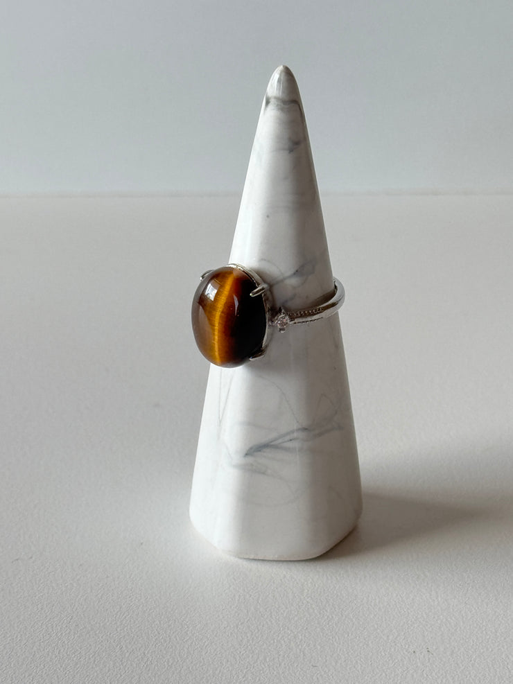 Ring Adjustable Tigers Eye