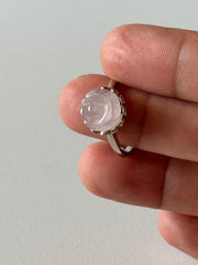 Rose Quartz adjustable ring