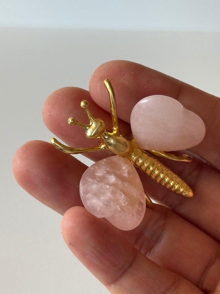 Rose Quartz butterfly