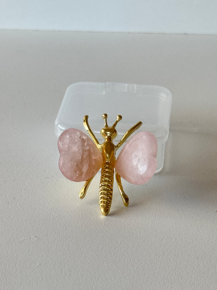 Rose Quartz butterfly