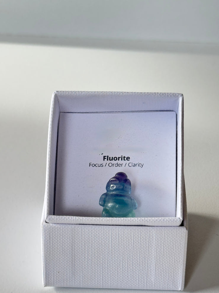 Carving mini Fluorite