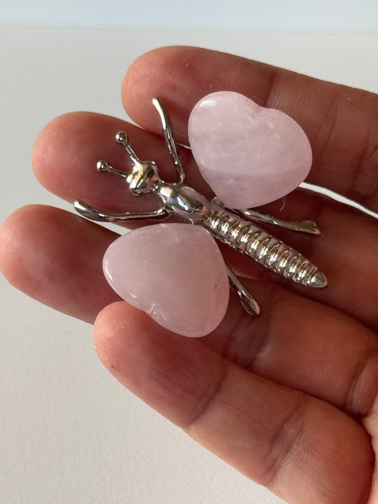 Rose Quartz butterfly