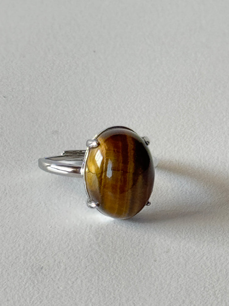 Ring Adjustable Tigers Eye