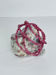 Pink Tourmaline bracelet faceted
