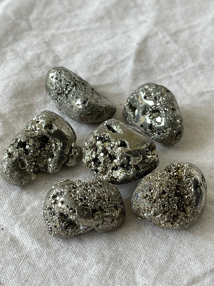 Pyrite Tumbled stone