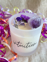 Crystal Infused Candle “Intuition “