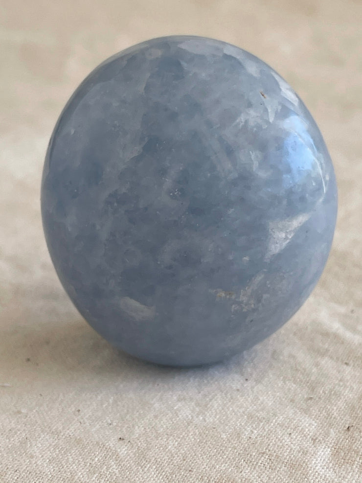 Blue Calcite Palm stone